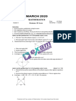 SSLC Maths 2020 QP PDF