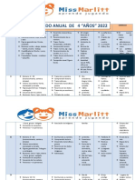 Plan Anual de Contenido 4 Años 2022