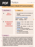 Jakobson's Six Functions of Language | PDF