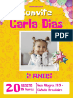 Convite de Aniversário INFANTIL