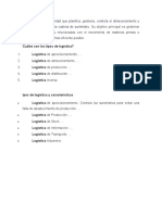 Tipos de logística y sus funciones