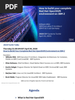 Build A Red Hat OpenShift On IBM Z Environment