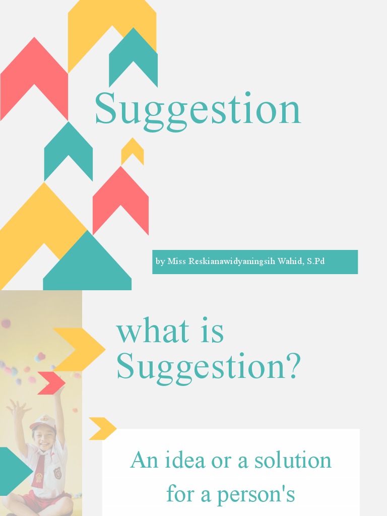 Suggestion | PDF | Career & Growth | Lifestyle