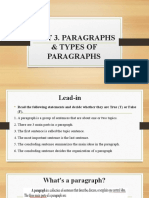 Learn Paragraph Structure and Types