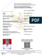 The Indonesian Health Workforce Council: Registration Certificate of Midwife