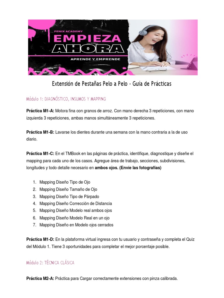 Guía Práctica de Extensiones de Pestañas | PDF | Crecimiento personal y ...