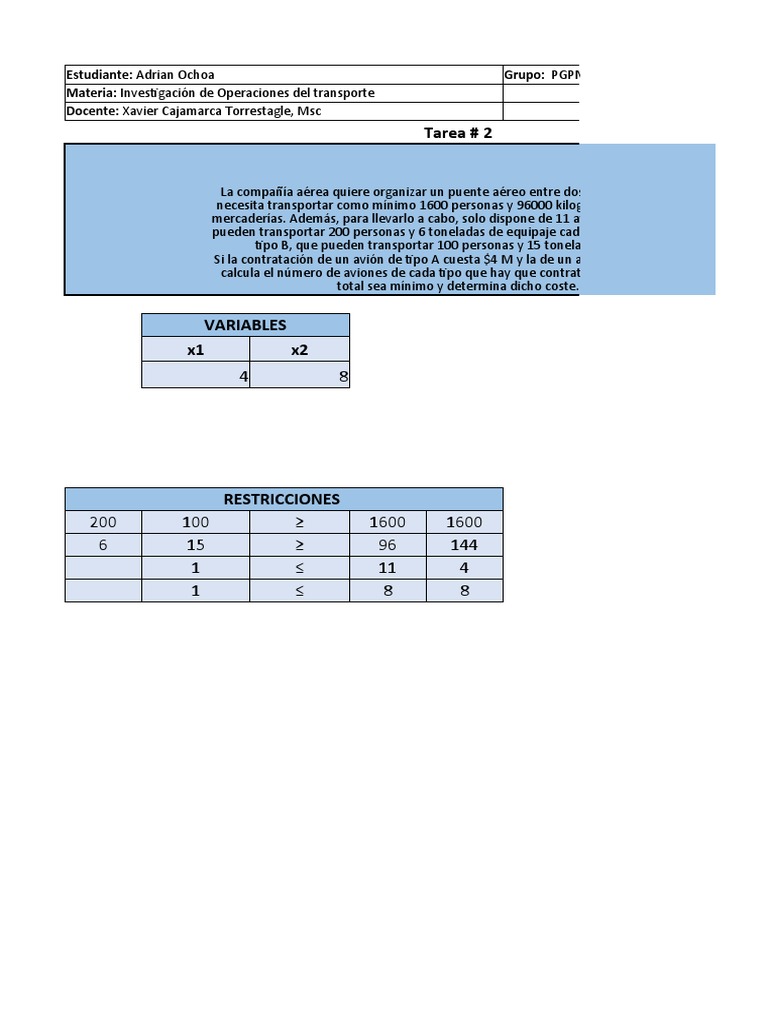 Companía Aerea 2 | PDF