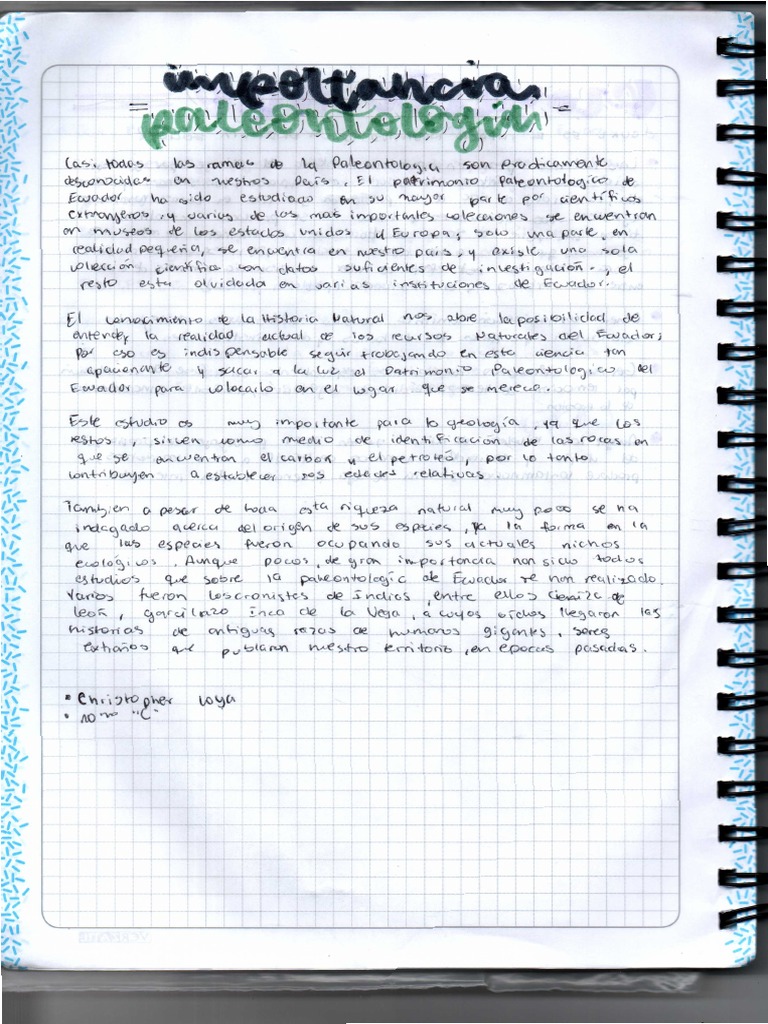 Ciencias Importancia Pelontologia Christopher Loya PDF