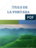 Portada Naturaleza Verde Azul