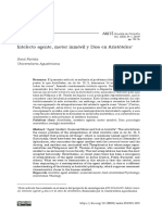 Intelecto Agente, Motor Inmóvil y Dios en Aristóteles: René Farieta Universitaria Agustiniana