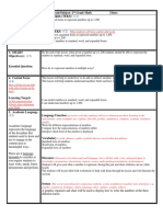 Completed Lesson Plan 2nd Grade Math