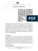 Edital Fundação #003.2023 - Bolsa Uniedu PDF