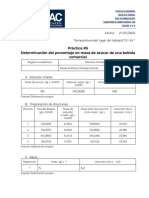 Determinación de Concentración de Azúcar de Una Bebida Comercial