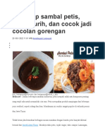 11 Resep Sambal Petis