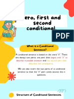 Explaining the zero, first and second conditionals