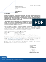 Surat Undangan Himpunan Pangan Unsoed - THM Banyumas 2023 PDF