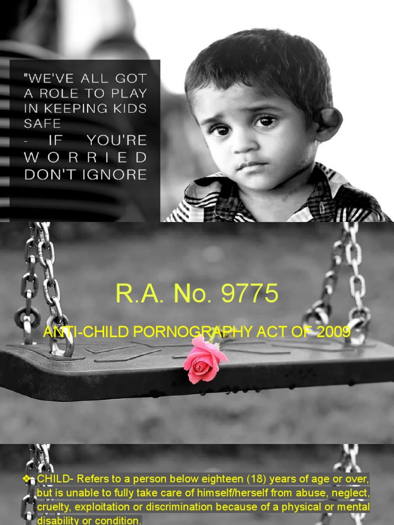 AntiChild Pornography Act PDF Child Pornography Service