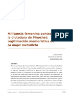 Militancia Femenina Contra La Dictadura