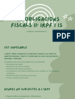 Les Obligacions Fiscals II Irpf I Is. Apuntes en Català