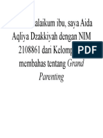 Aida Aqliya Dzakkiyah - 2108861 - Grand Parenting PDF