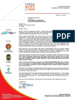 Surat Himbauan Partisipasi IQE 2020 Revisi Pindah Lokasi - Petrokimia Gresik