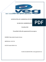 Desarrollado La Filosofía Organizacional de Una Empresa