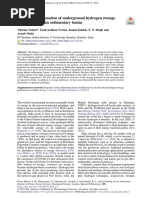 A First-Order Estimation of Underground Hydrogen Storage Potential in Indian Sedimentary Basins