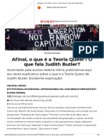 Diálogos Do Sul - Afinal, o Que É A Teoria Queer - O Que Fala Judith Butler