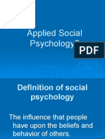 Unit I Applied Social Psychology