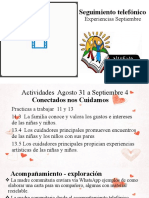 Actividades Septiembre 2020