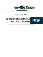 Love Craft, H.P. - El Horror Sob Re Natural en La Literatura