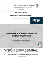 Tema 2 Visión Empresarial