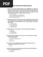 Google Cloud Sample MCQs