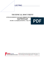 Technical Specifications for an Outdoor Medium Voltage Current Transformer