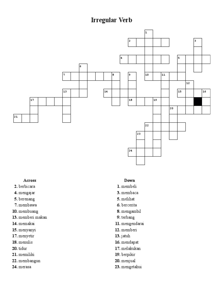 English Crossword Atta PDF