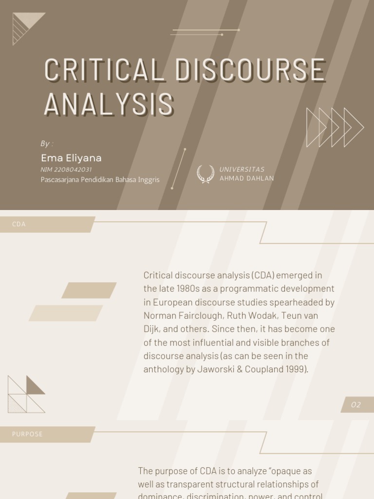 Critical Discourse Analysis Overview | PDF | Discourse | Linguistics