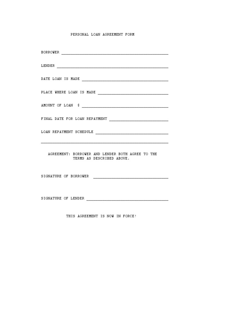 Loan Agreement Template 17 | PDF