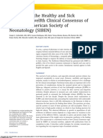 Nutrición Del Recién Nacido Sano y Enfermo - Duodécimo Consenso Clínico de La Sociedad Iberoamericana de Neonatología (SIBEN)