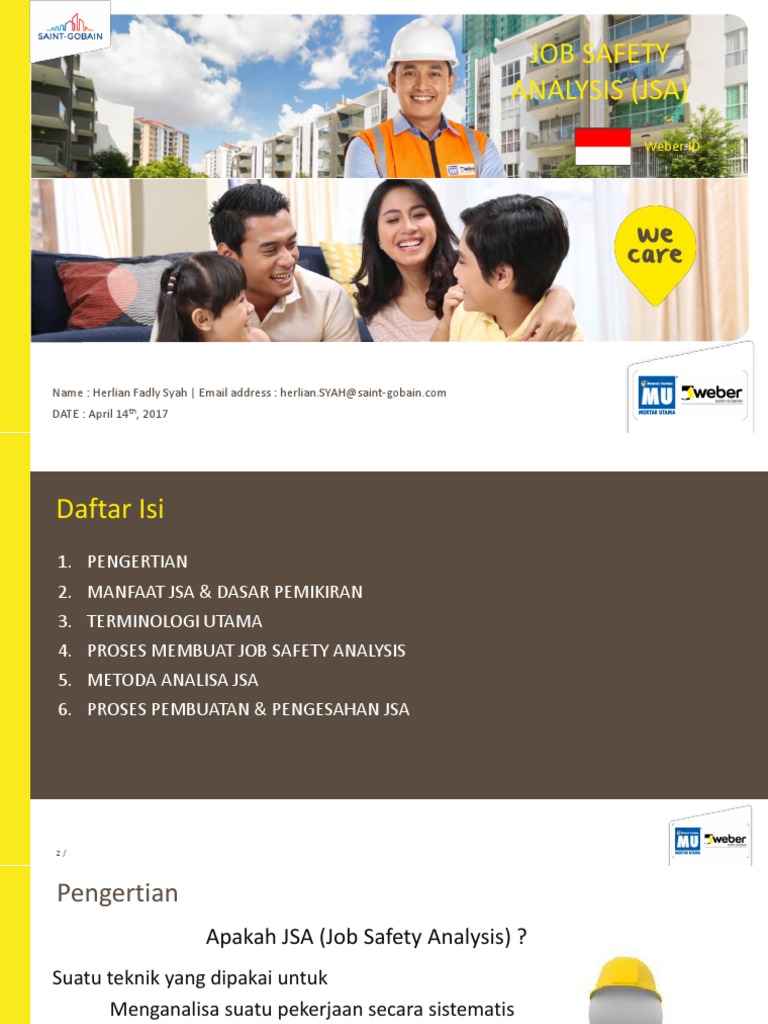 Job Safety Analysis Jsa Pdf