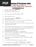 JR - Inter - Very Very Important Questions PDF