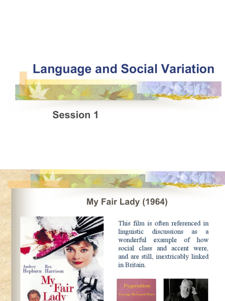 Chapter 1- language and social variation (main points) | PDF | English ...