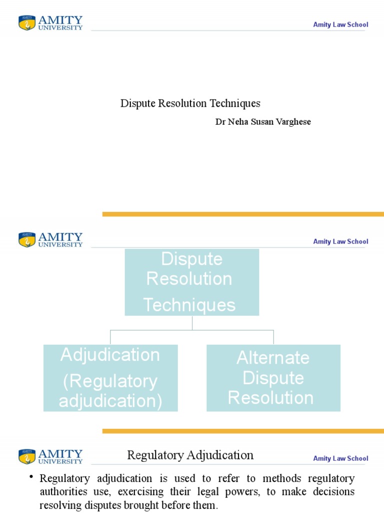 What Are Some Alternative Dispute Resolution Techniques