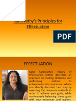 Sarasvathy's Principles For Effectuation
