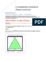 Proprietățile Triunghiului Echilateral