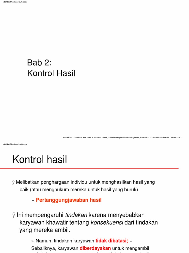 Chapter 2 Results Controls | PDF | Bisnis