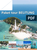 Penawaran Paket Tour Belitung 2D1N 128 Orang