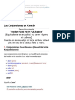 Las Conjunciones en Alemán