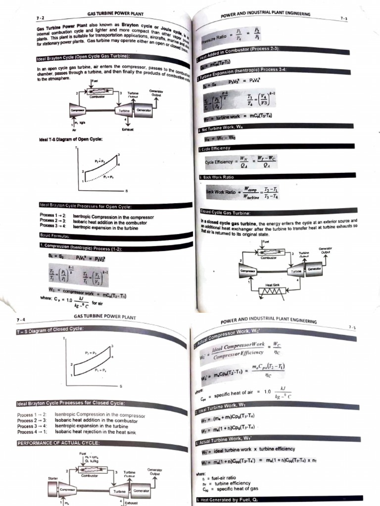 Gas Turbine Power Plant Pdf Pdf
