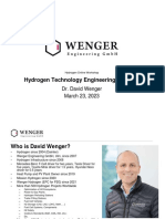 Wenger Engineering Hydrogen Online Workshop 2023