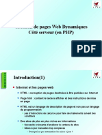 Création de Pages Web Dynamiques Côté Serveur (En PHP)